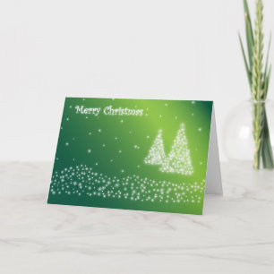 Custom STARRY MERRY CHRISTMAS SAASON'S GREETING Feiertagskarte