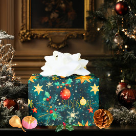 Custom Starry Weihnachtsschmuck Geschenkpapier
