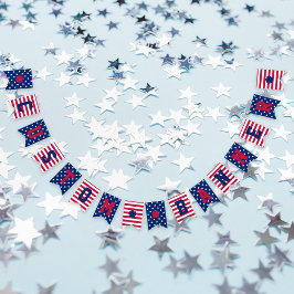 Custom Stars Streifen 4. Juli Patriotic Banner