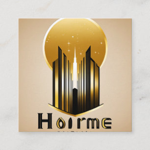 ‚Custom Sticker Expert‘ Quadratische Visitenkarte