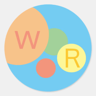 custom Sticker pastel rainbow confetti circles fun