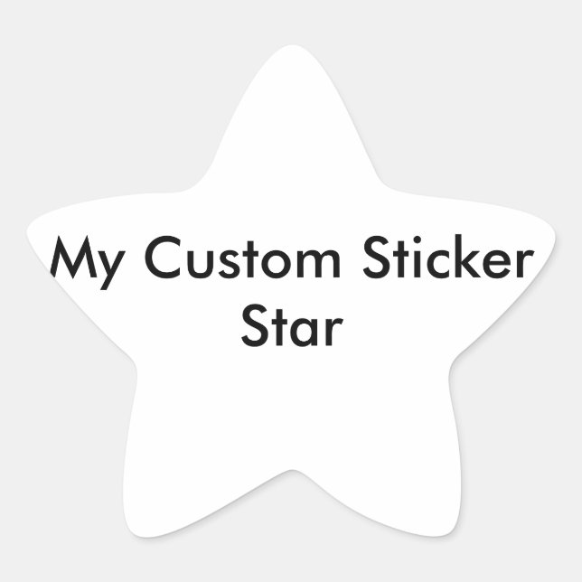 Custom Sticker - Star Shaped (Vorderseite)