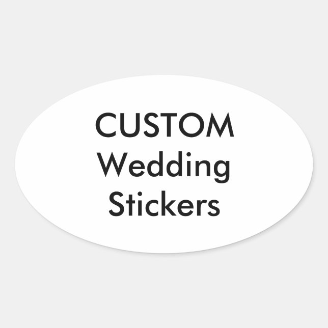 Custom Stickers OVAL GLOSSY (4 pk.) (Vorderseite)