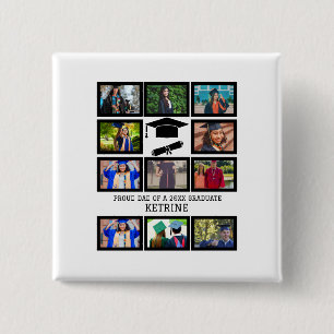 Custom stolzer Vater des Absolventen 11 Foto Colla Button