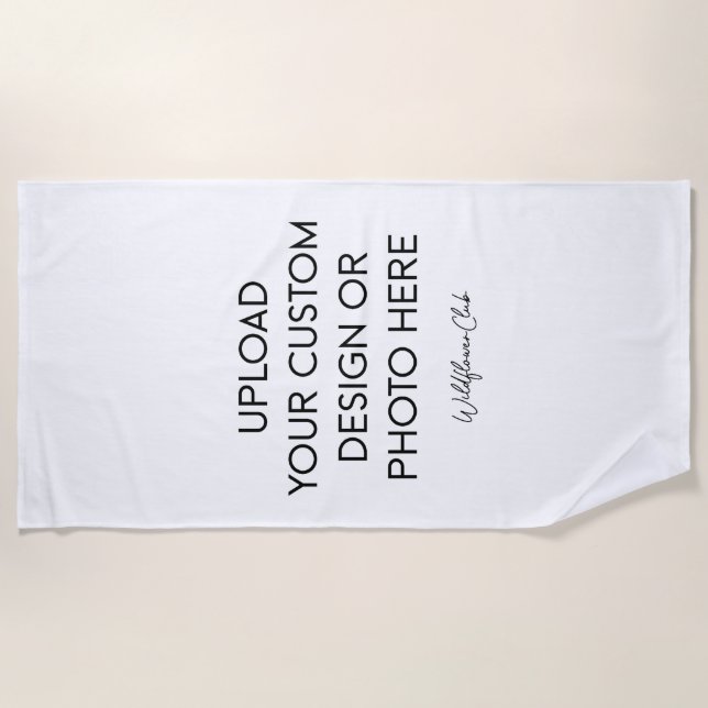 Custom  strandtuch (Vorderseite)
