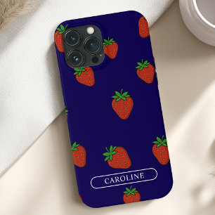 Custom Strawberry Blue Case-Mate iPhone Hülle