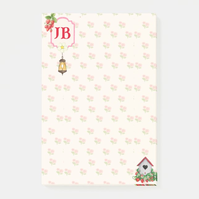 Custom Strawberry Post-it® Notes Post-it Klebezettel (Vorderseite)