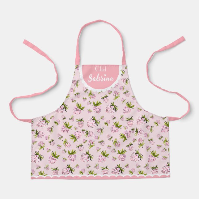 Custom Strawberry Schürze - Berry Sweet for Kids (Vorderseite)
