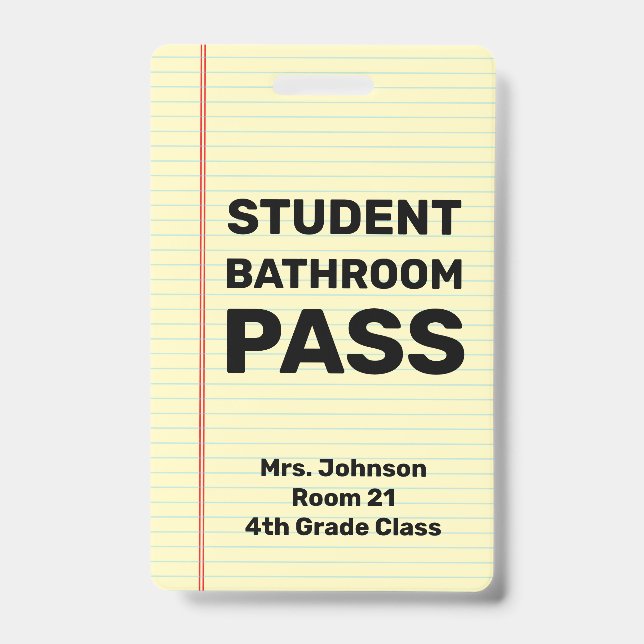 Custom Student Bad Pass Ausweis (Vorderseite)