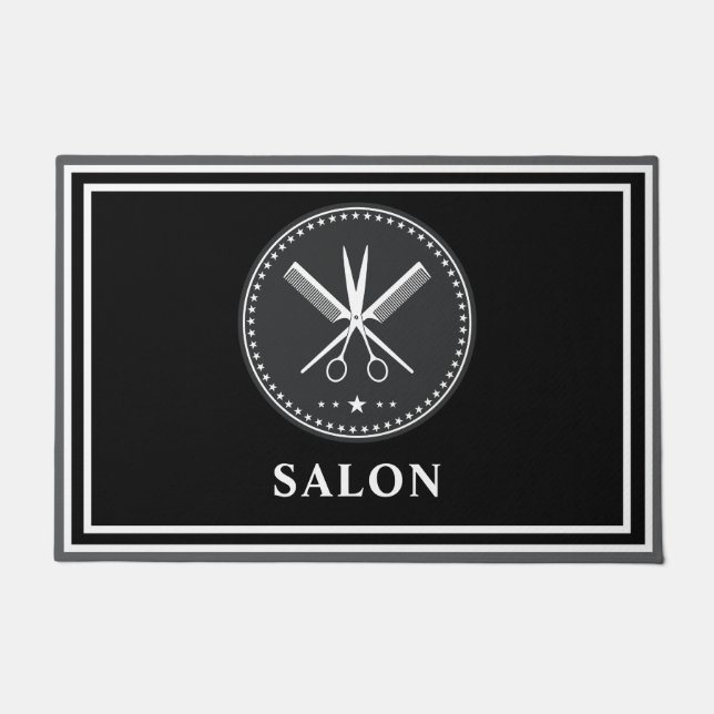 Custom Stylish Hair Salons & Barbers           Fußmatte (Vorderseite)