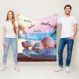 Custom Summer Beach Elegant Fleecedecke