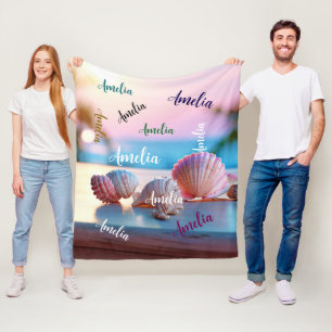Custom Summer Beach Elegant Fleecedecke