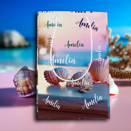 Custom Summer Beach Elegant Mittlere Geschenktüte