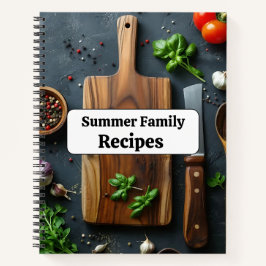 Custom Summer Family Rezeptbuch Notizbuch