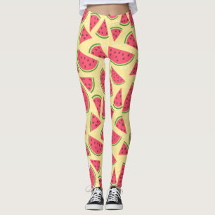 Custom, Summer fun Retro-Stil Wassermelone Muster, Leggings