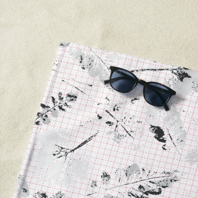 Custom Summer Poolside Accessoire mit Palm Blätter Strandtuch (Beispiel)