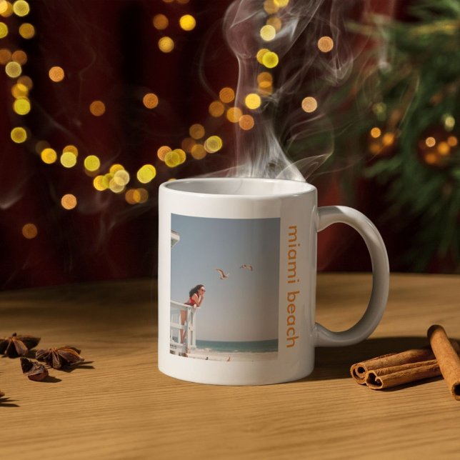 Custom Summer Vibes Design with Bold Typography Kaffeetasse (Von Creator hochgeladen)