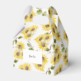 Custom Sunflower Favor Box Geschenkschachtel