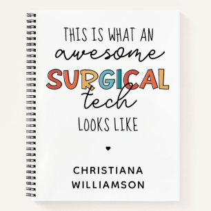Custom Surgical Technologe Funny Operation OR Tech Notizbuch
