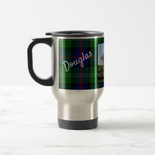 Custom Sutherland Clan Dunrobin Castle Tartan Name Reisebecher