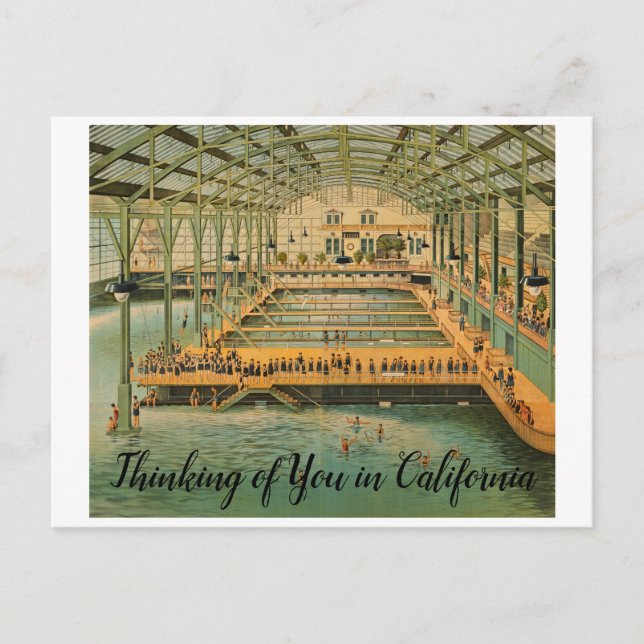 Custom Sutro Baths San Francisco California 1885 Postkarte (Vorderseite)