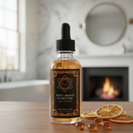 Custom Svadhisthana Sacral Chakra Essential Oil  Weinetikett