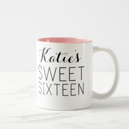 Custom Sweet 16 Gefallen Tasse