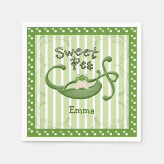 Custom Sweet Pea Paper Napkins Serviette