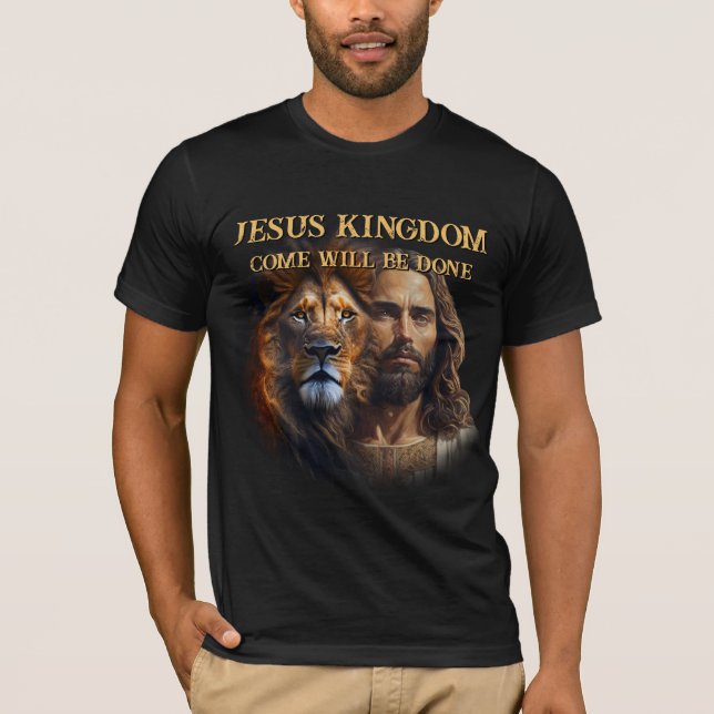 Custom T - Shirt JESUS KINGDOM KOMMEN (Vorderseite)