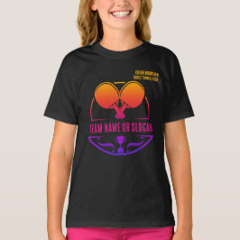 Custom Table Tennis Team Name Club T-Shirt