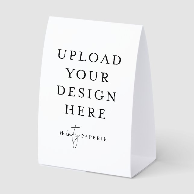 Custom Table Tent Card - Create Your Own - 4x6 Tischaufsteller (Vorderseite)