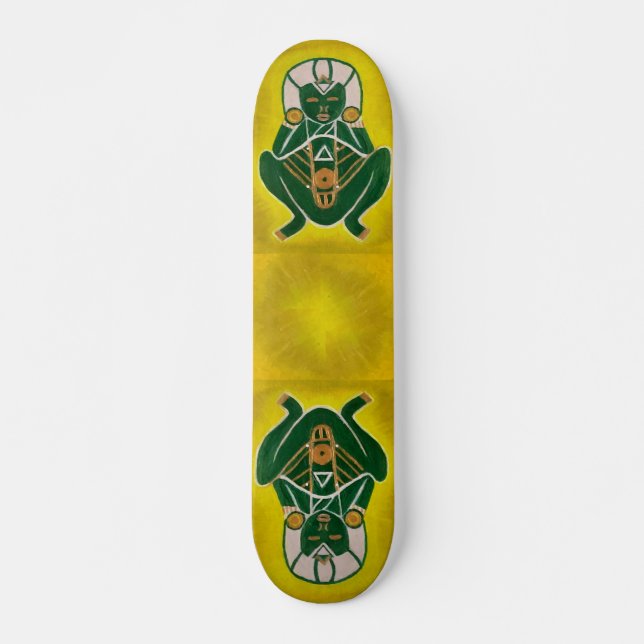 Custom Taíno Atabey Skateboard Deck (Vorne)