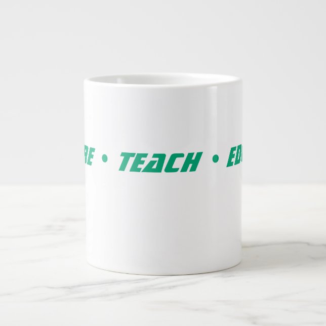 Custom Teacher Gift Mug  Jumbo-Tasse (Vorderseite)