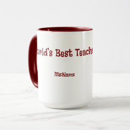 Custom Teacher Gift Mug  Tasse