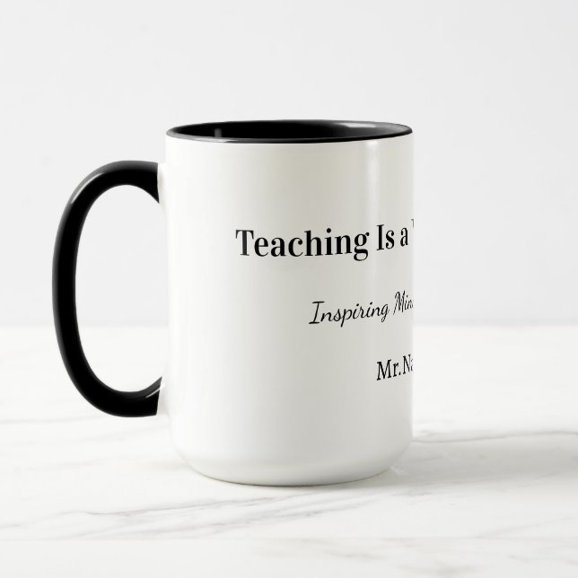 Custom Teacher Gift Mug  Tasse (Links)