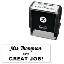 Custom Teacher Name Great Job!
