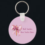 Custom Teacher Name Keychain Teacher Appreciation Schlüsselanhänger<br><div class="desc">A beautiful personalized teacher keychain designed to celebrate amazing teachers.
Customize it with the teacher’s name to create a thoughtful and unique gift perfect for teacher appreciation or end-of-year gifts.</div>
