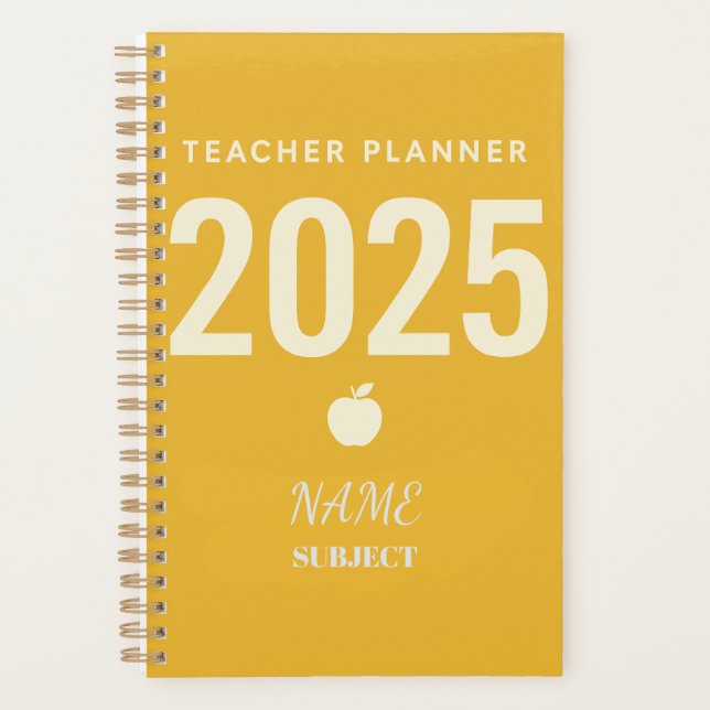Custom Teacher Planner - Zurück zur Schule 2025 Planer (Vorderseite)