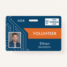 Custom Technology Summit Volunteer Photo ID Badge Ausweis