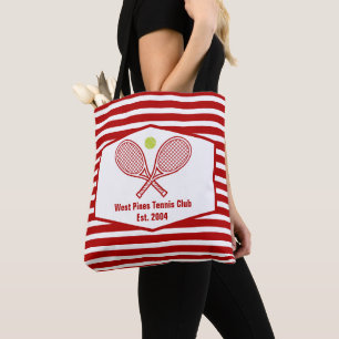 Custom Tennis Country Club Roter Streifen Tasche