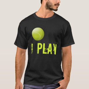 Custom Tennis T - Shirt. Tennisball Fügen Sie Ihre T-Shirt