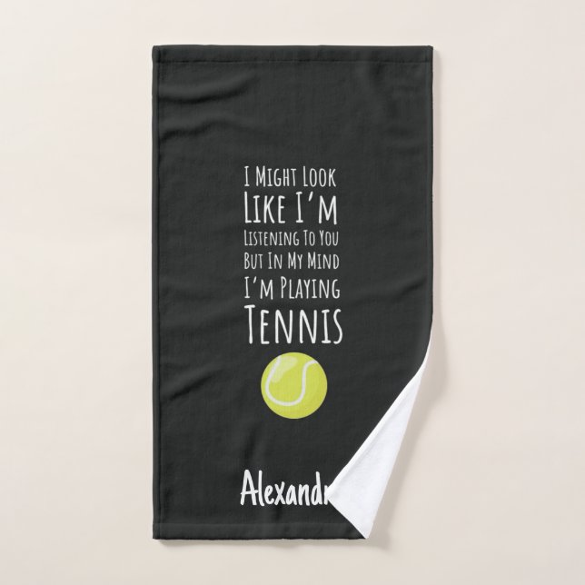 Custom Tennis Towels Funny Players Lovers Gifts  (Serviette à main)