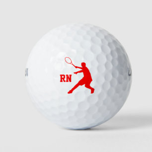 Custom Tennisspieler Silhouette Wilson Golf Bälle