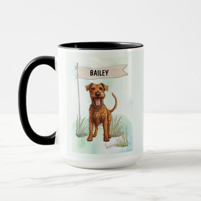Custom Terrier Name Mug Personalized Dog Lover Tasse (Links)