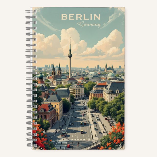 Custom Text Berlin, Deutschland Notizbuch (Vorderseite)