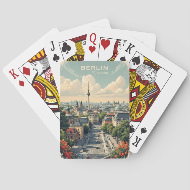 Custom Text Berlin, Deutschland Spielkarten (Rückseite)