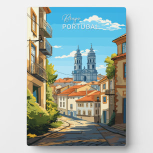 Custom Text Braga Portugal Fotoplatte