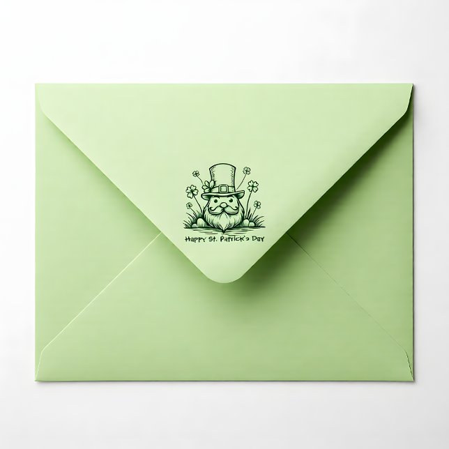 Custom text, Clover Caper Gummistempel (Custom text, Clover Caper Rubber Stamp)