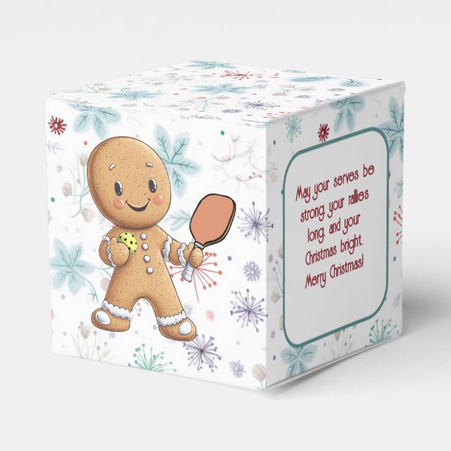 Custom text Crumbly Christmas Kundgebung Gingerbre Geschenkschachtel (Vorderseite)
