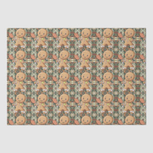 Custom text Crumbly Christmas Kundgebung Gingerbre Seidenpapier